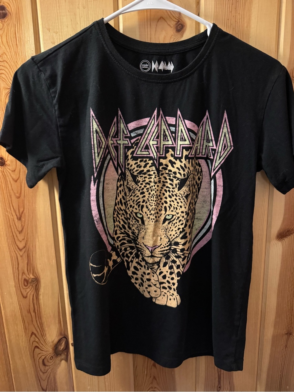 Def Leppard Graphic Tee - Black with White Logo